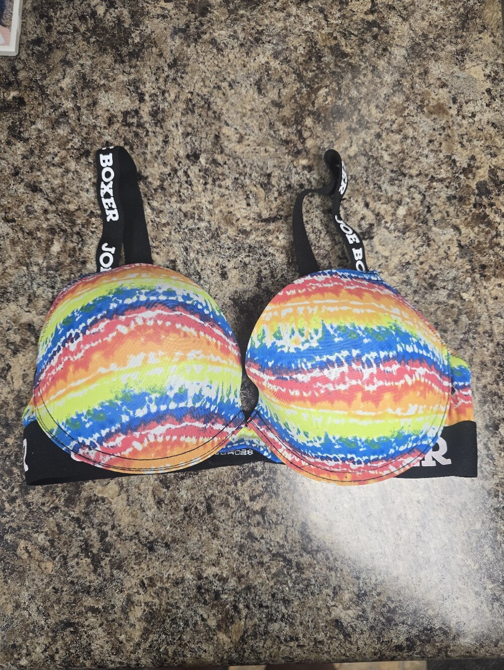 Women's Rainbow Tie-Dye Bra - Multicolor
